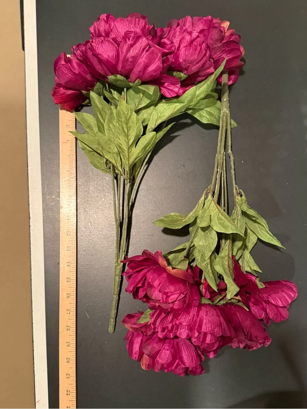 NWT Ashland Purple Peony Artificial Flower Bushes Lot of 2 Faux Floral Decor
